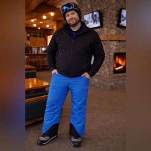 Men's Obermeyer Blue Outdoor Shell Ski Pants XXL